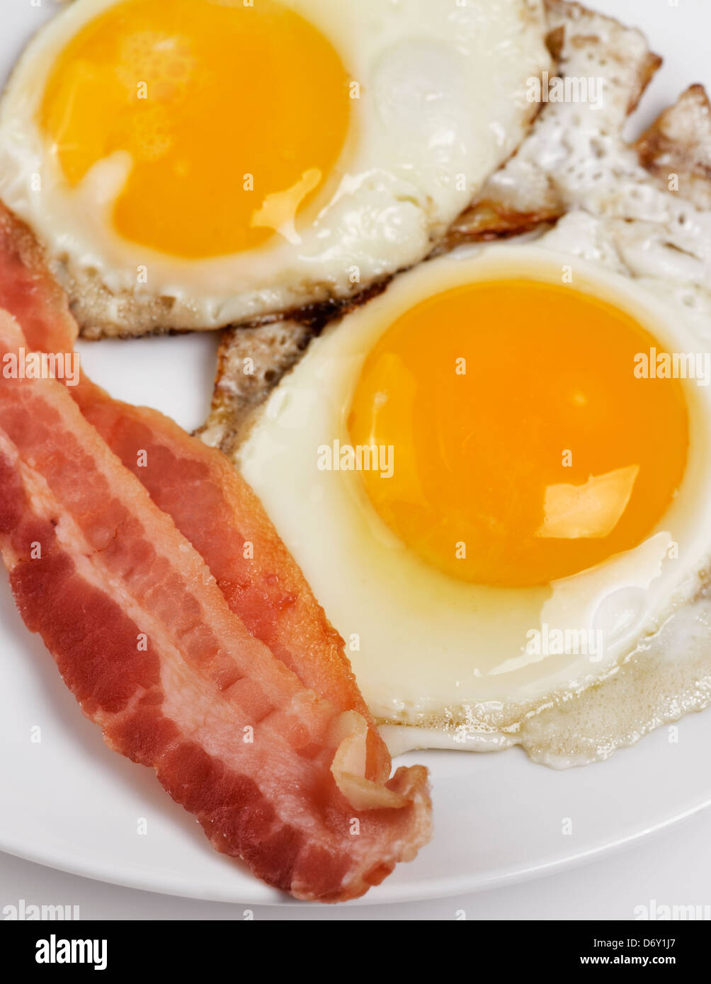 Fried Eggs And Bacon ,Close Up Stock Photo Alamy