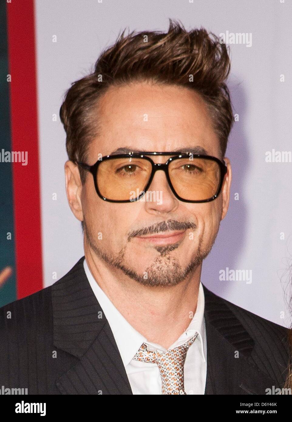 Los Angeles, USA. 24th April, 2013. Robert Downey Jr. at arrivals for IRON MAN 3 Premiere, El Capitan Theatre, Los Angeles, CA April 24, 2013. Photo By: Emiley Schweich/Everett Collection/Alamy Live News Stock Photo