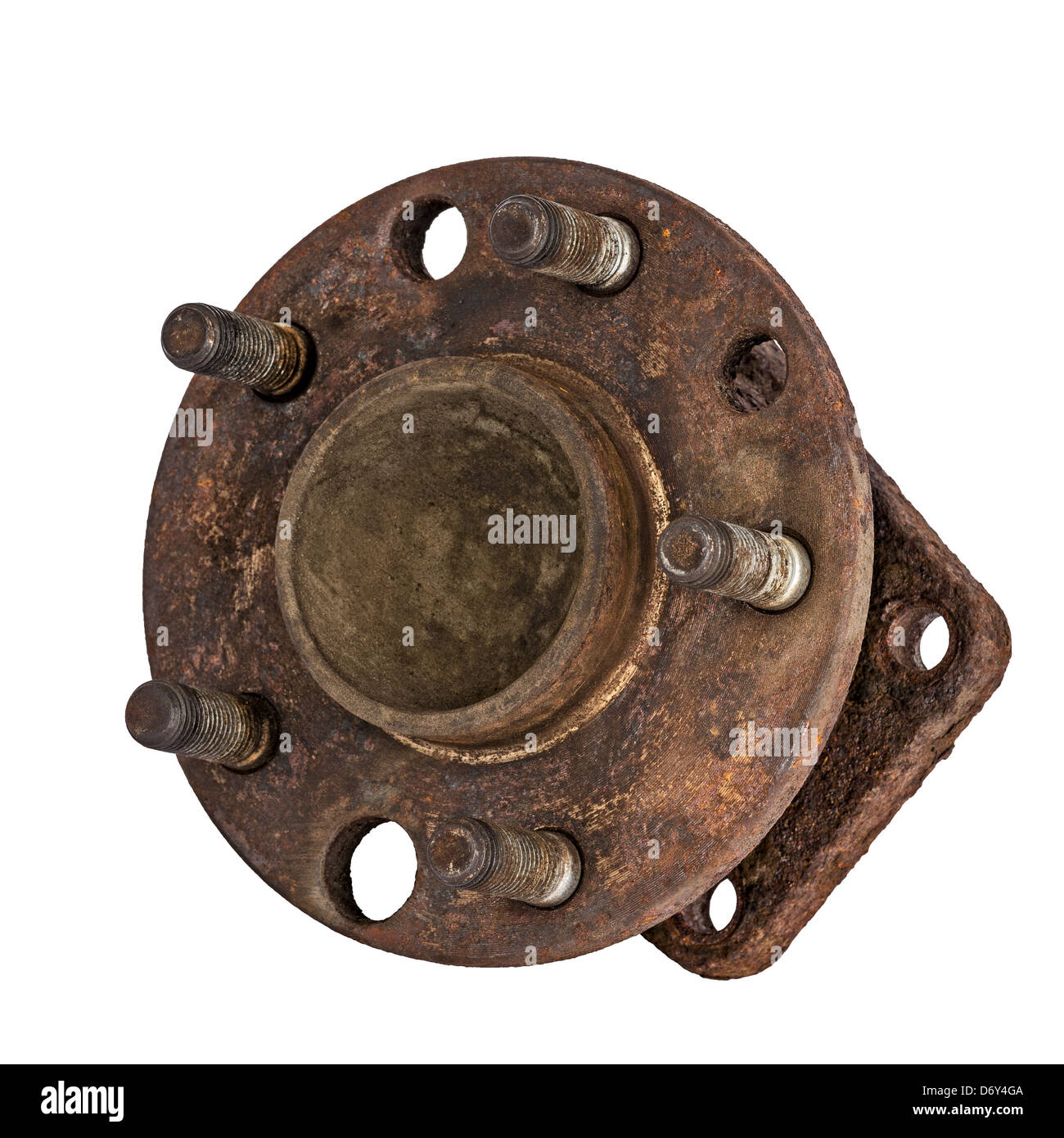 Worn out hub wheel and bearing Stock Photo Alamy