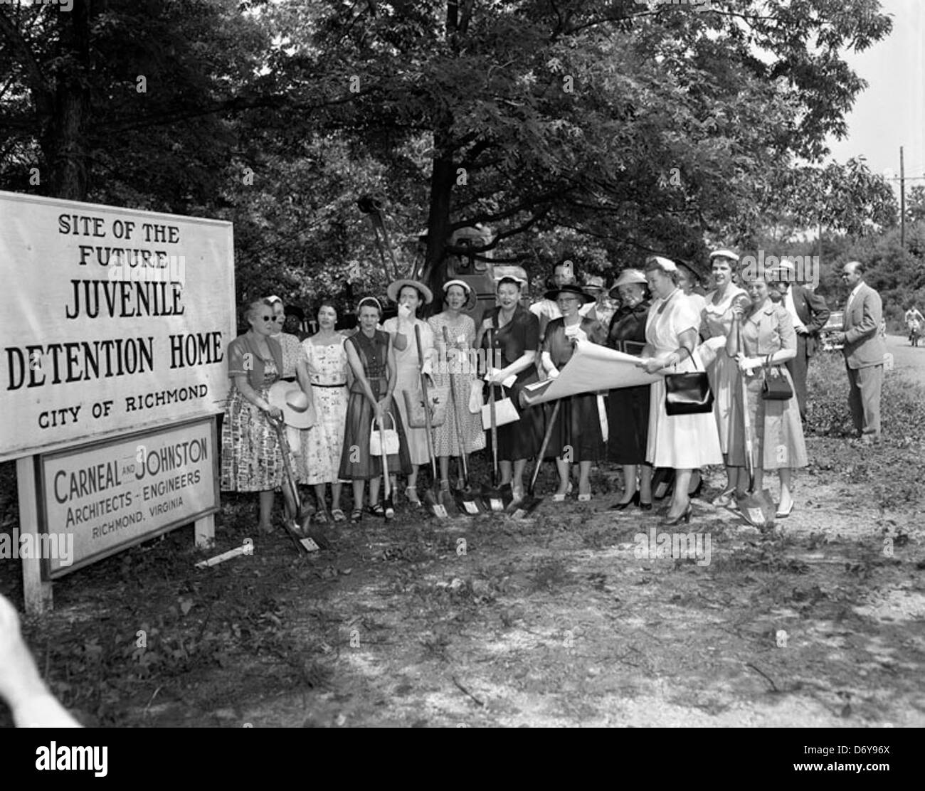 Breaking ground, new detention home Stock Photo Alamy