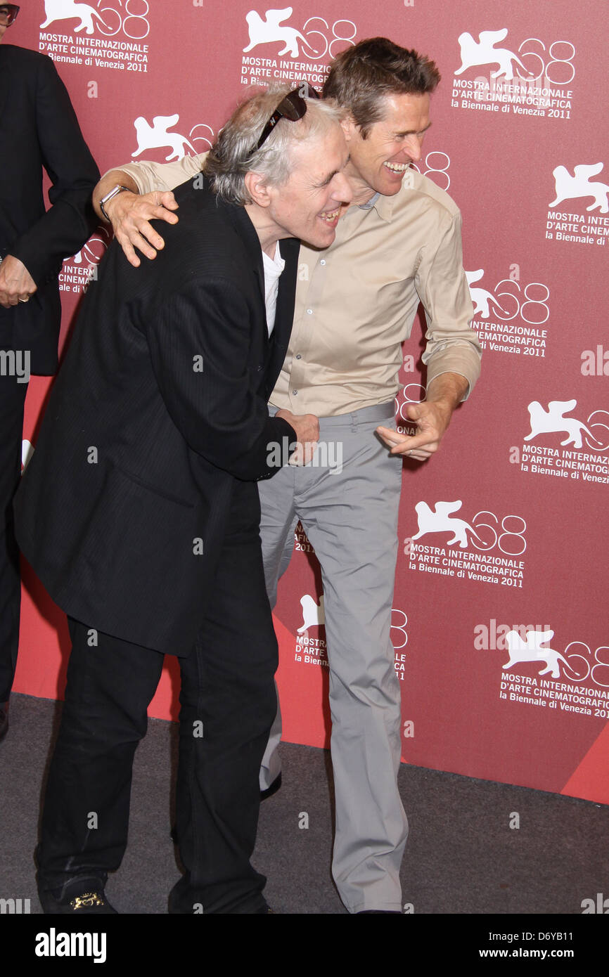 Willem Dafoe and Abel Ferrara The 68th Venice Film Festival - Day 8 - 4:44 Last Day on Earth - Photocall Venice, Italy - Stock Photo
