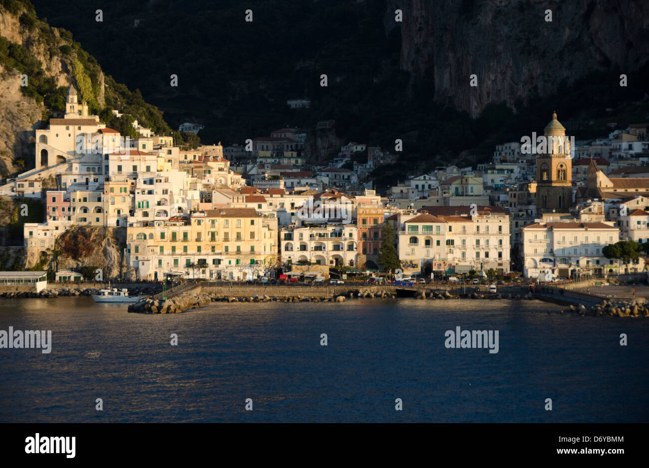 Italy, Amalfi harbor Stock Photo - Alamy