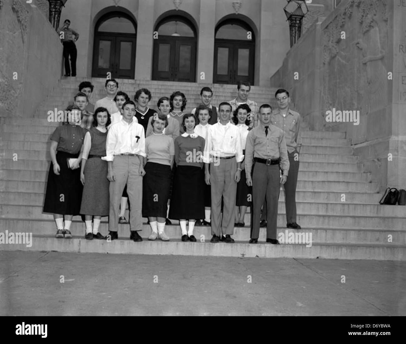 Thomas Jefferson February graduates Stock Photo