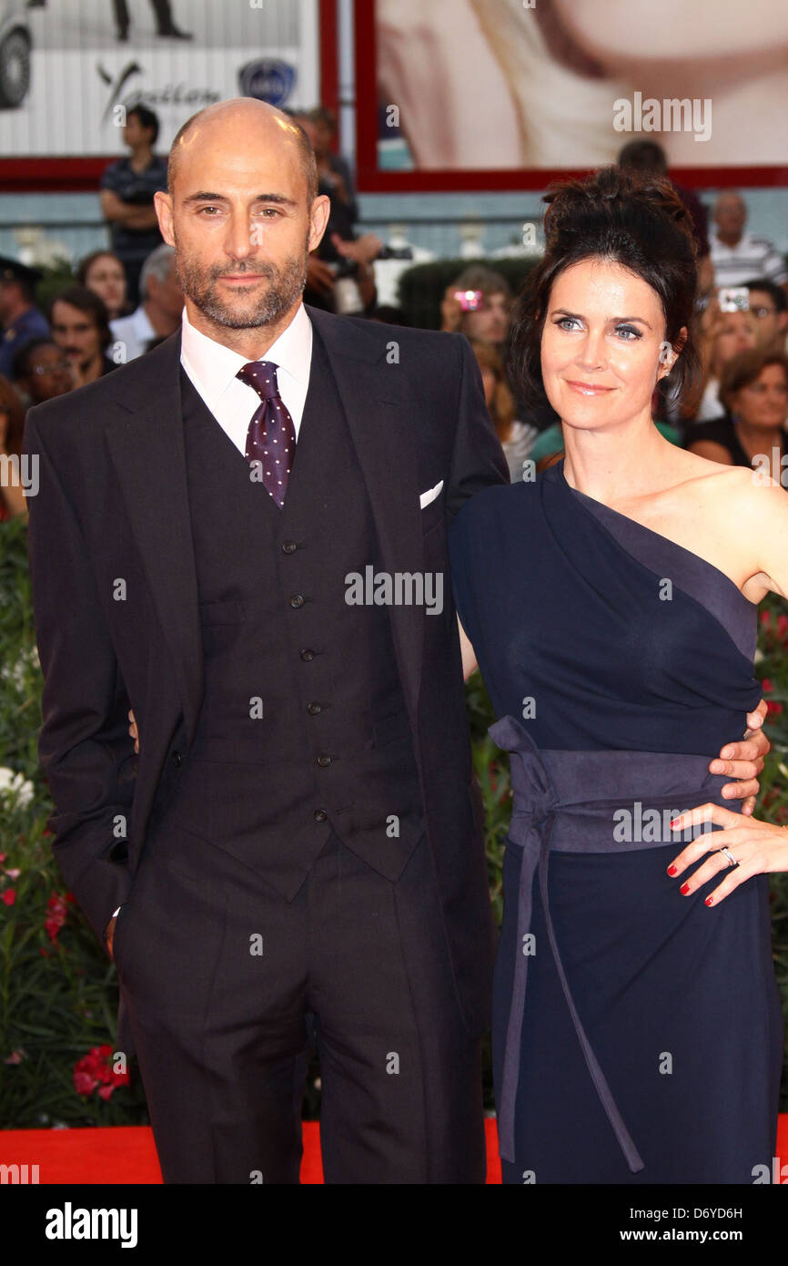 Mark Strong and his wife Liza Marshall The 68th Venice Film Festival - Day 6 - Tinker, Taylor, Soldier, Spy - Premiere Venice, Stock Photo