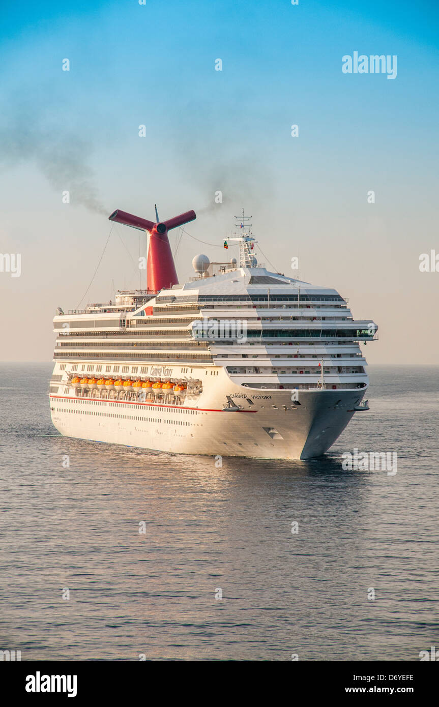 carnival victory cruise ship  st.kitts caribbean island port basseterre Stock Photo