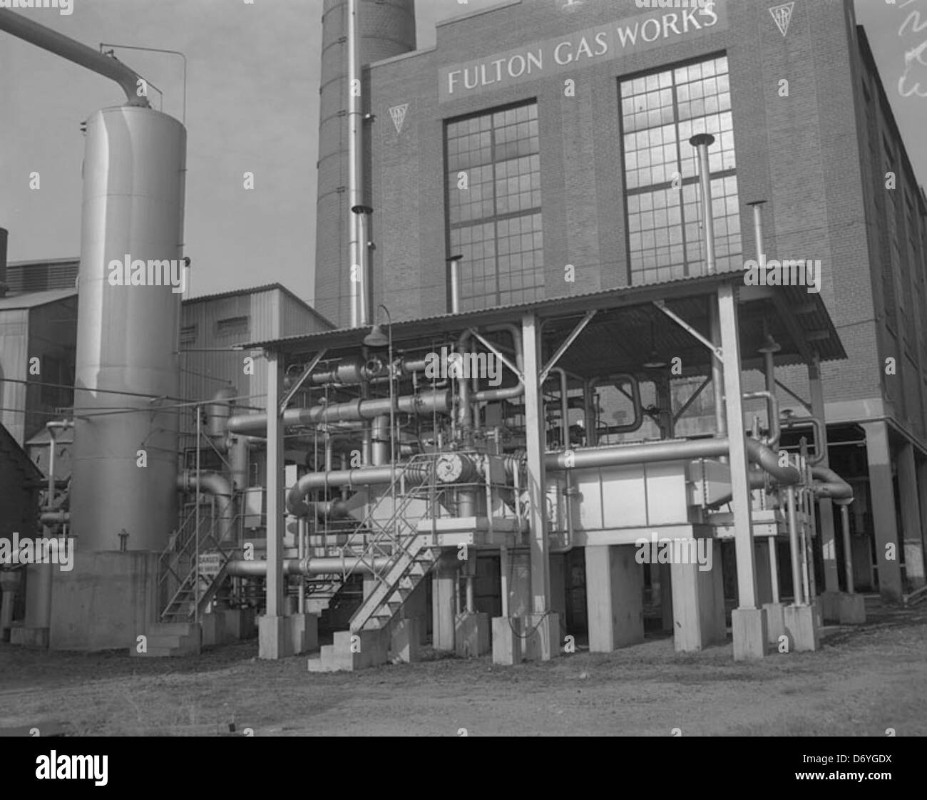 Fulton Gas Works Stock Photo Alamy