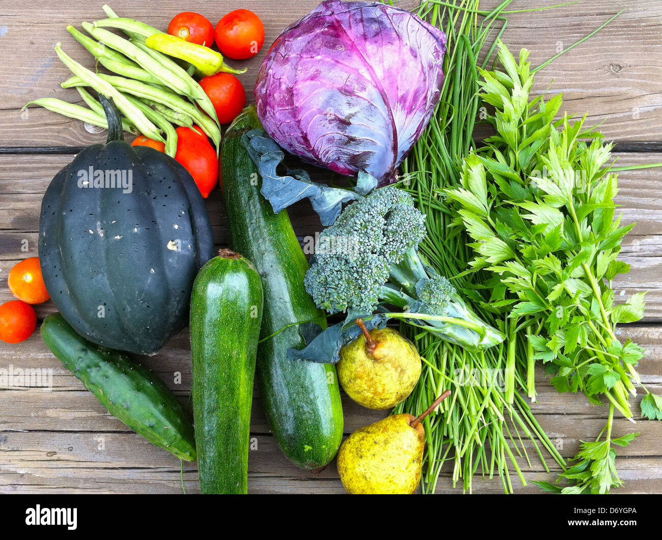 Close up of various healthy vegetables - Smartphone Captured Stock Image