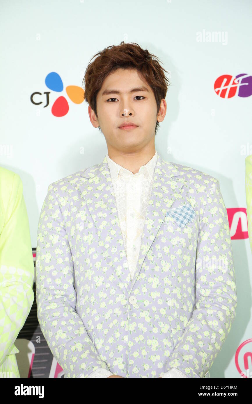 INFINITE at press conference of TV show M Countdown in Taipei, Taiwan ...