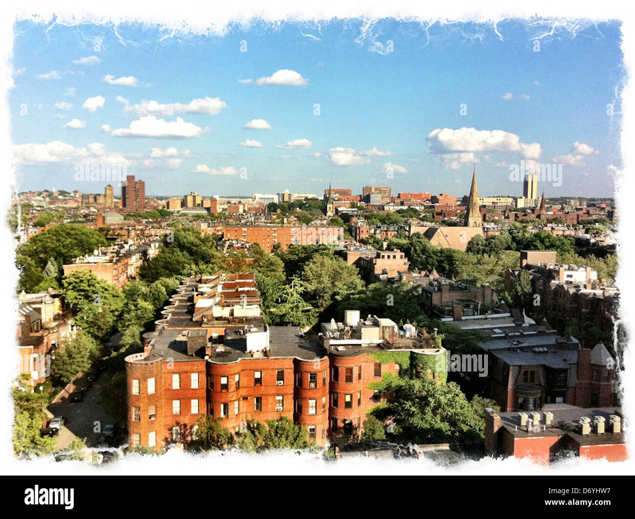 View of Boston building rooftop hi-res stock photography and images - Alamy