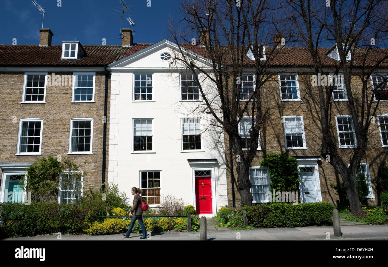 Modern (20th century) terraced houses in Canonbury, Islington, London