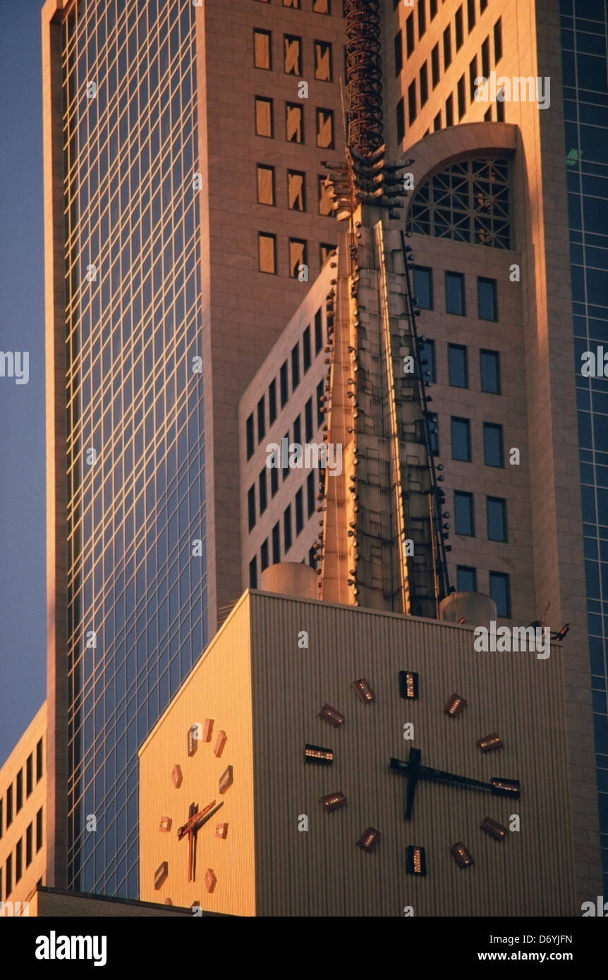 Clock tower of the Mercantile National Bank Building, Dallas, Texas