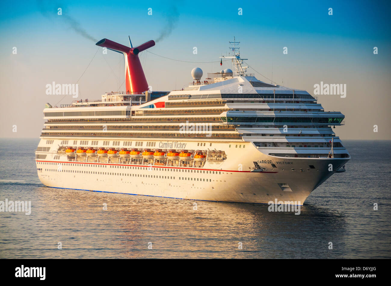carnival victory cruise ship  st.kitts caribbean island port basseterre Stock Photo