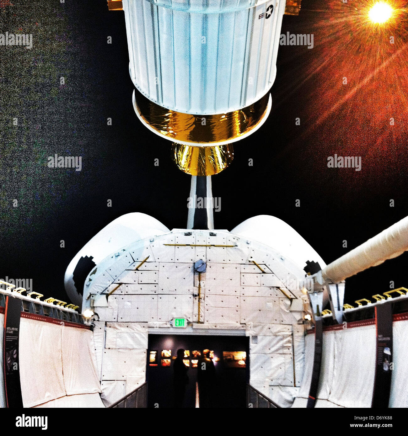 Payload bay on space shuttle trainer - Smartphone Captured Stock Image