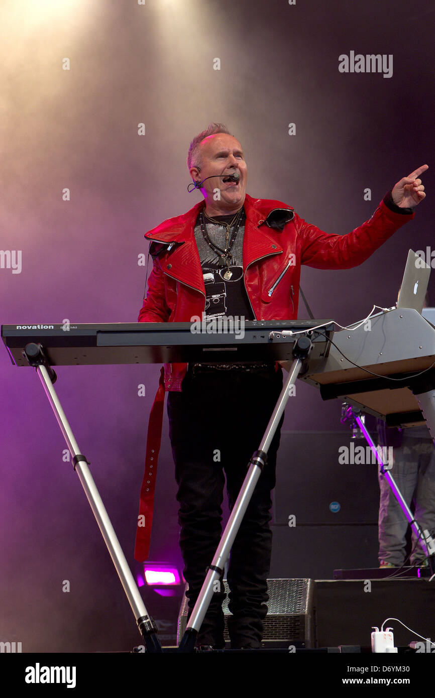 Howard Jones performing live at Liseberg Amusement Park Gothenburg, Sweden - 01.09.11 C Stock Photo
