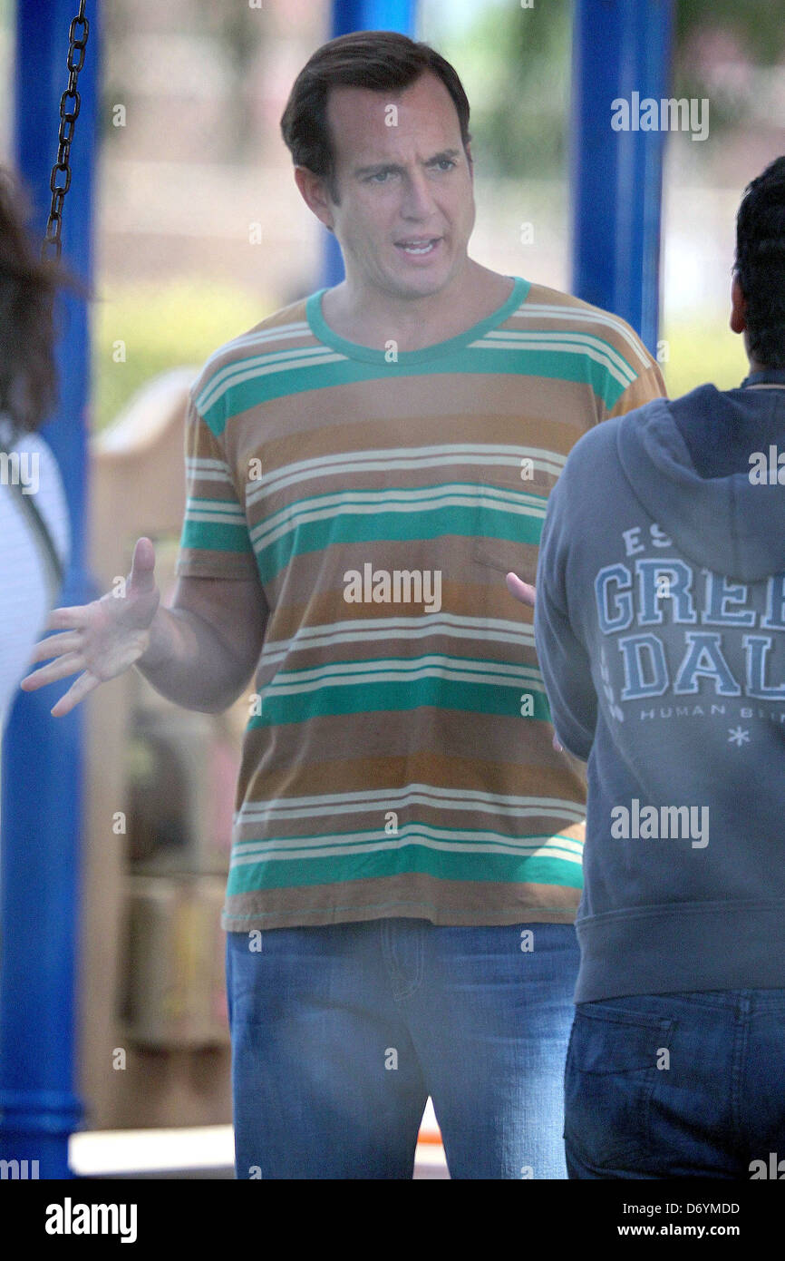Will Arnett on the set of his new TV show ‘Up All Night’ filming at a