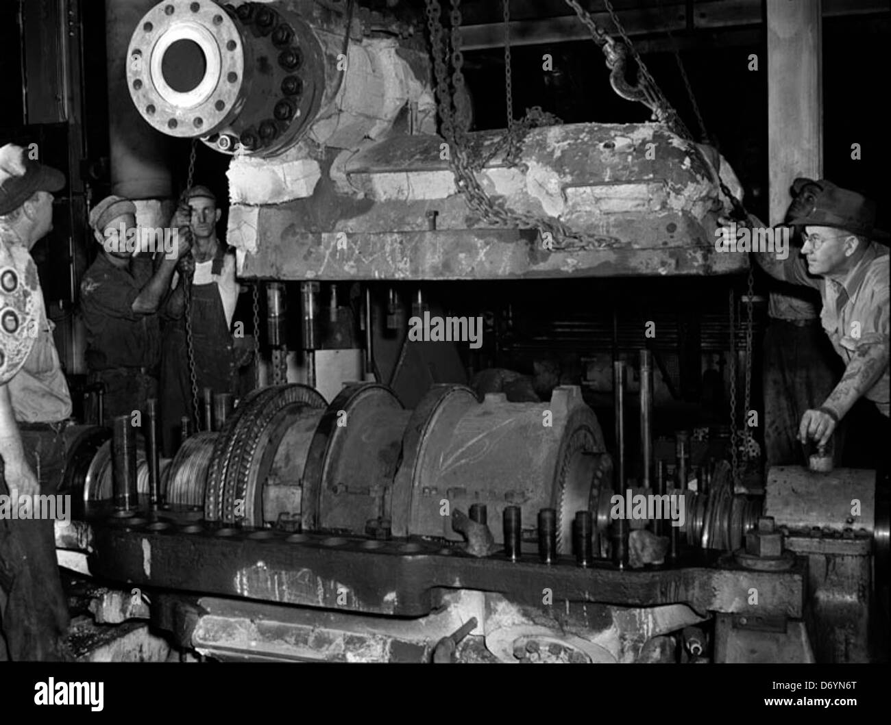 Annual boiler inspection in power plant Stock Photo Alamy