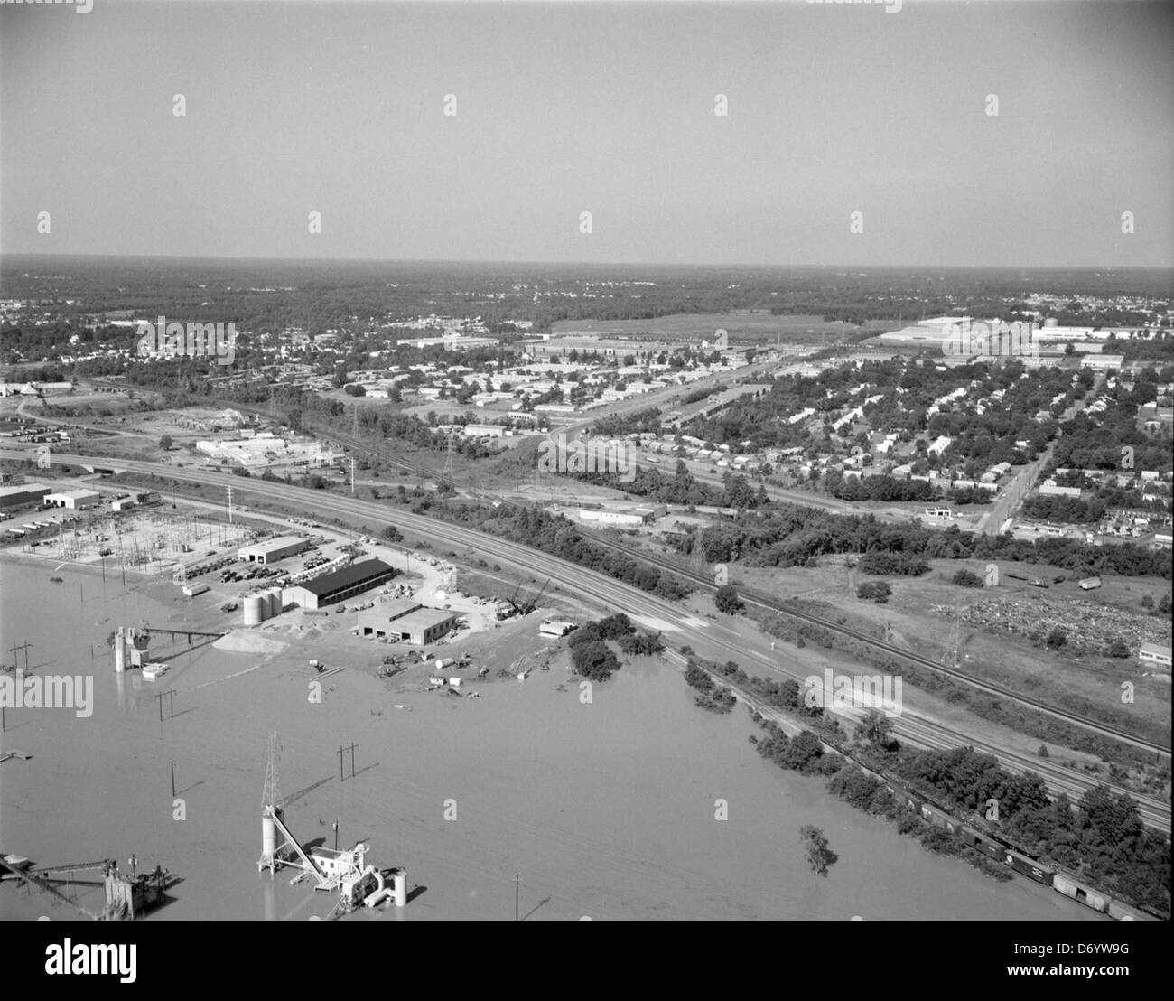 Aerial photo flooding Black and White Stock Photos & Images Alamy