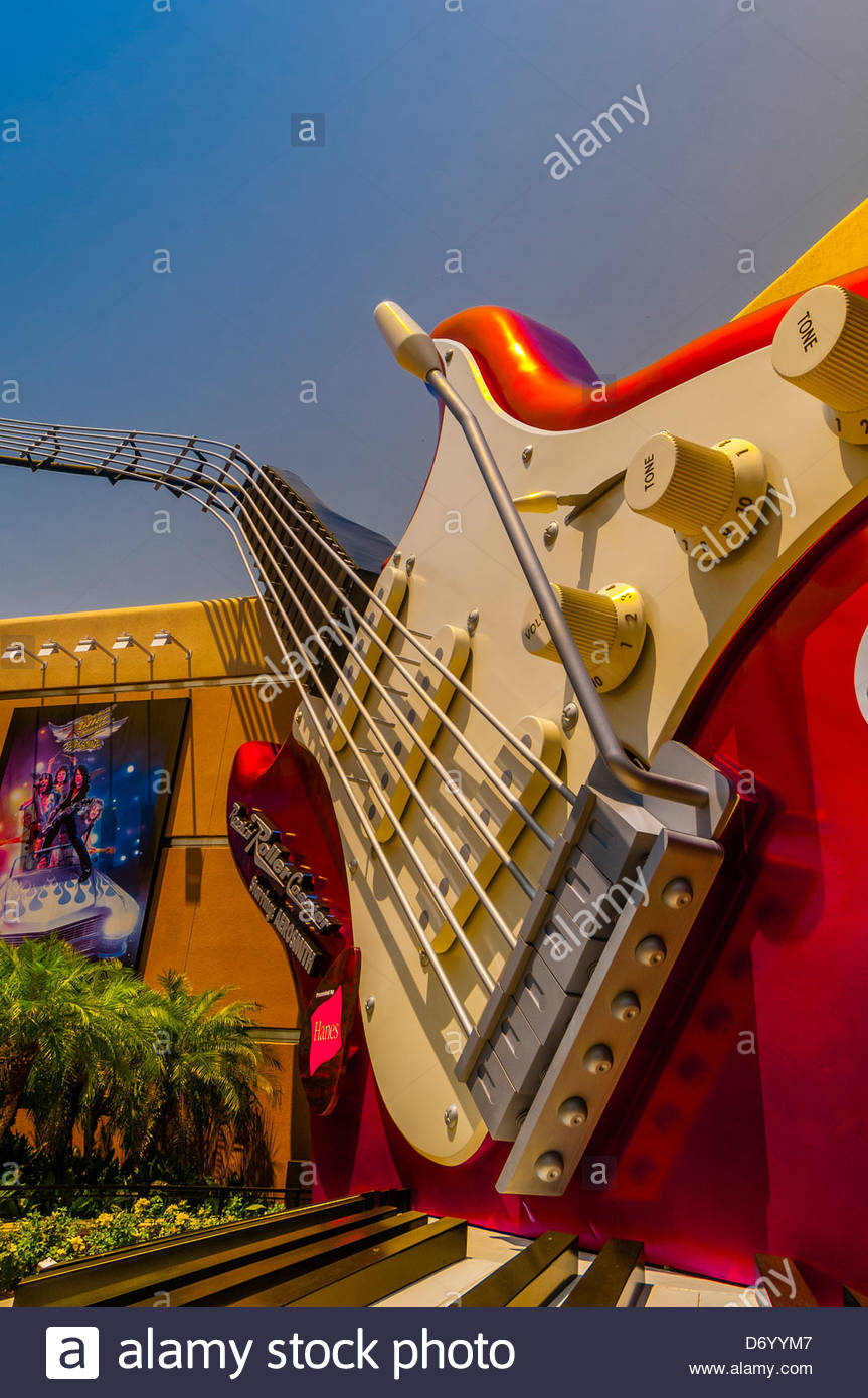 Rock 'n' Roller Coaster Orlando Stock Photos & Rock 'n' Roller Coaster