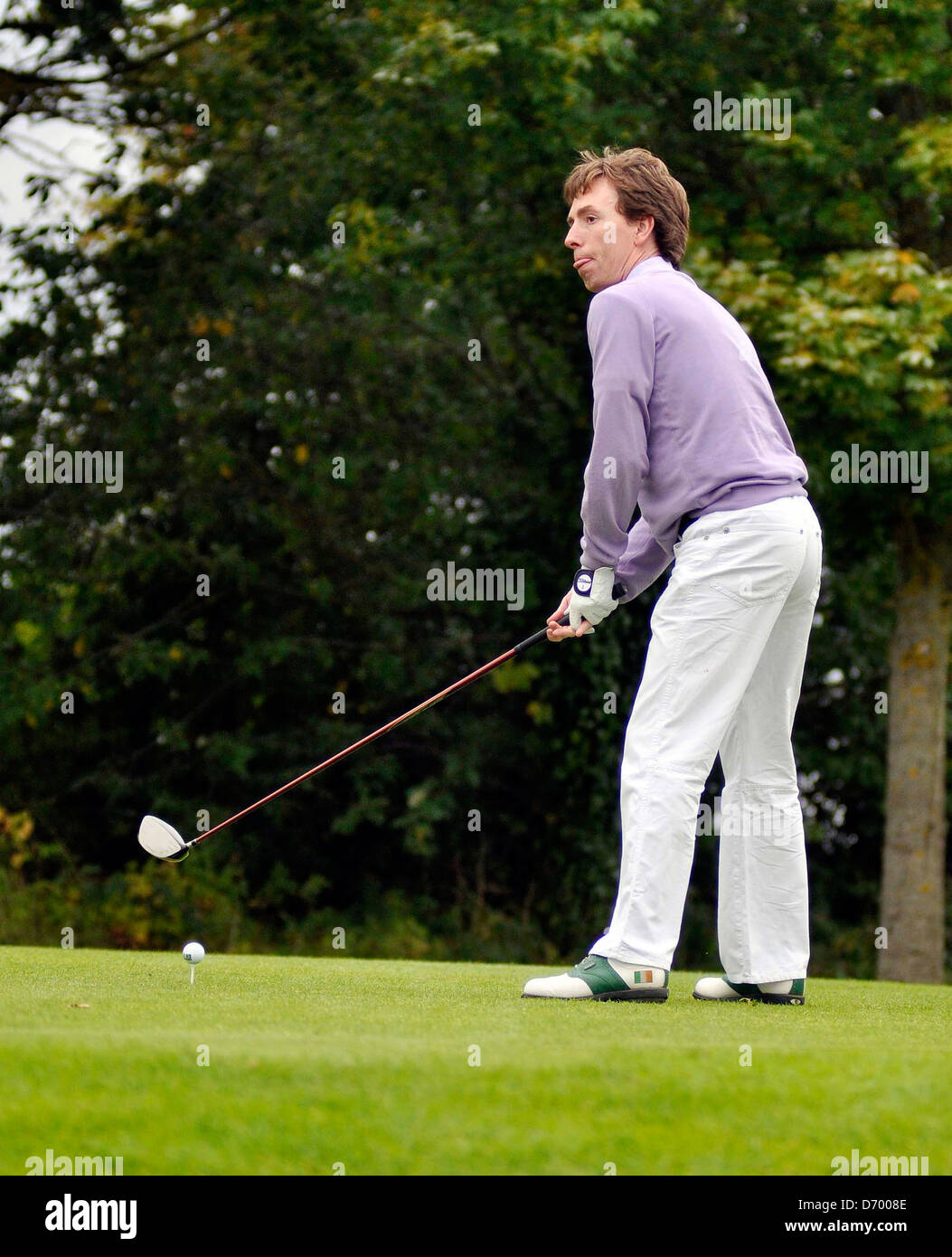 Ken Doherty 2011 Marie Keating Foundation charity golf day at the Kildare Hotel Kildare, Ireland - 29.08.11 Stock Photo