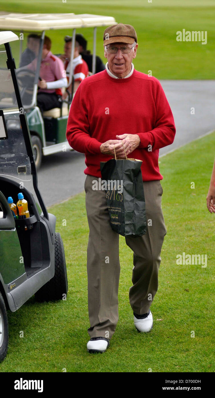 Sir Bobby Charlton 2011 Marie Keating Foundation charity golf day at the Kildare Hotel Kildare, Ireland - 29.08.11 Stock Photo
