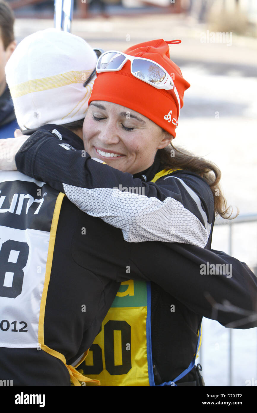 Pippa Middleton taking part in Vasaloppet, the longest crosscountry