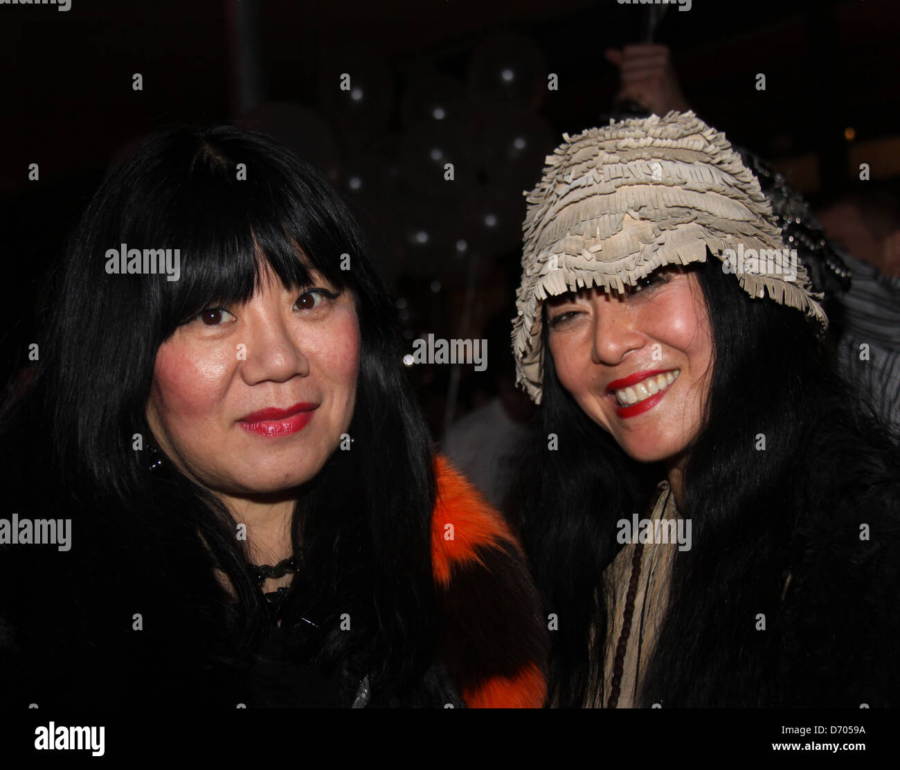 Anna Sui and Gemma Kahng The Roger Padhilla birthday party at Yotel New York City, USA - 03.03.12 Stock Photo