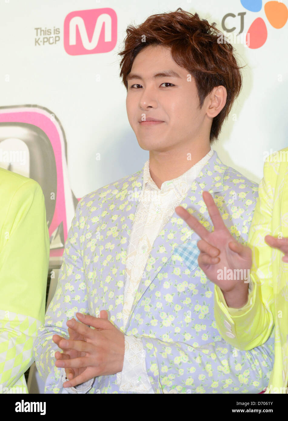 INFINITE at press conference of TV show M Countdown in Taipei, Taiwan ...