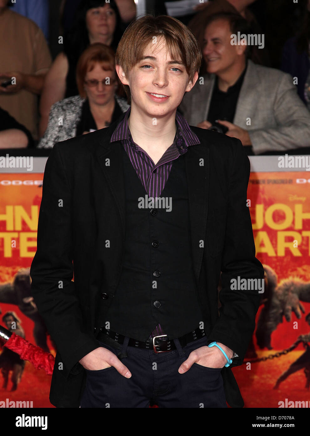 Actor Dylan Riley Snyder Premiere of Walt Disney Pictures' 'John Carter