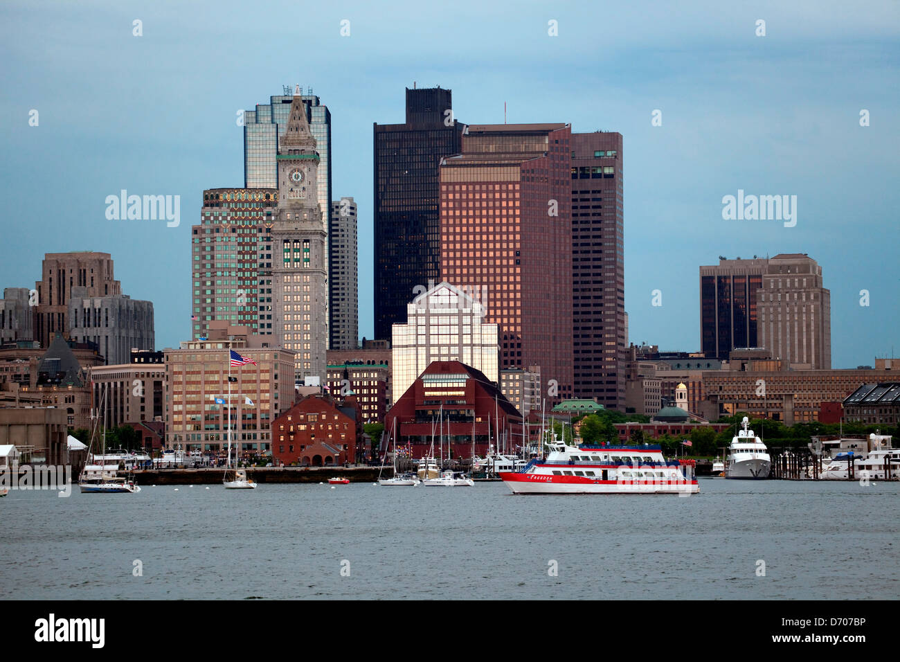 Downtown Boston, Massachusetts from the Charles River Stock Photo Alamy