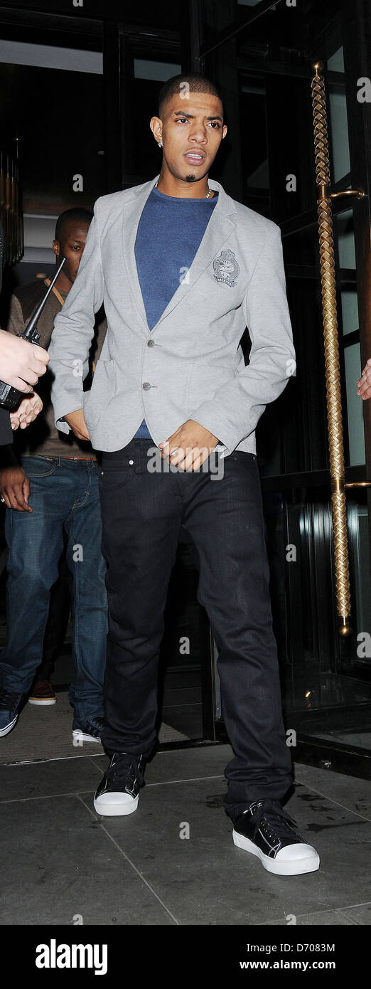 Rapper, Fazer aka Richard Rawson leaving Corinthia Hotel. London