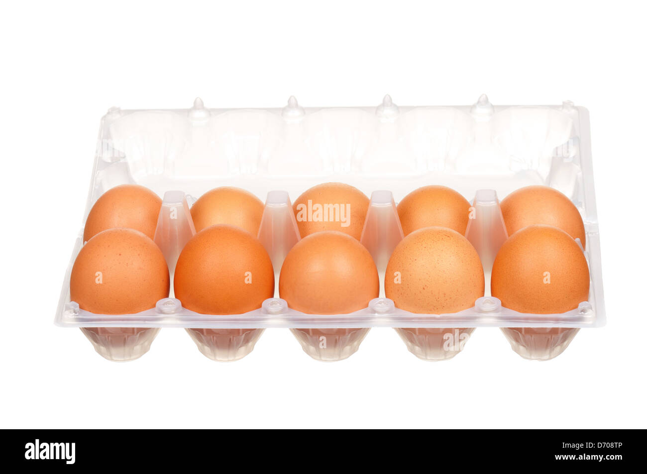 Eggs in box Stock Photo