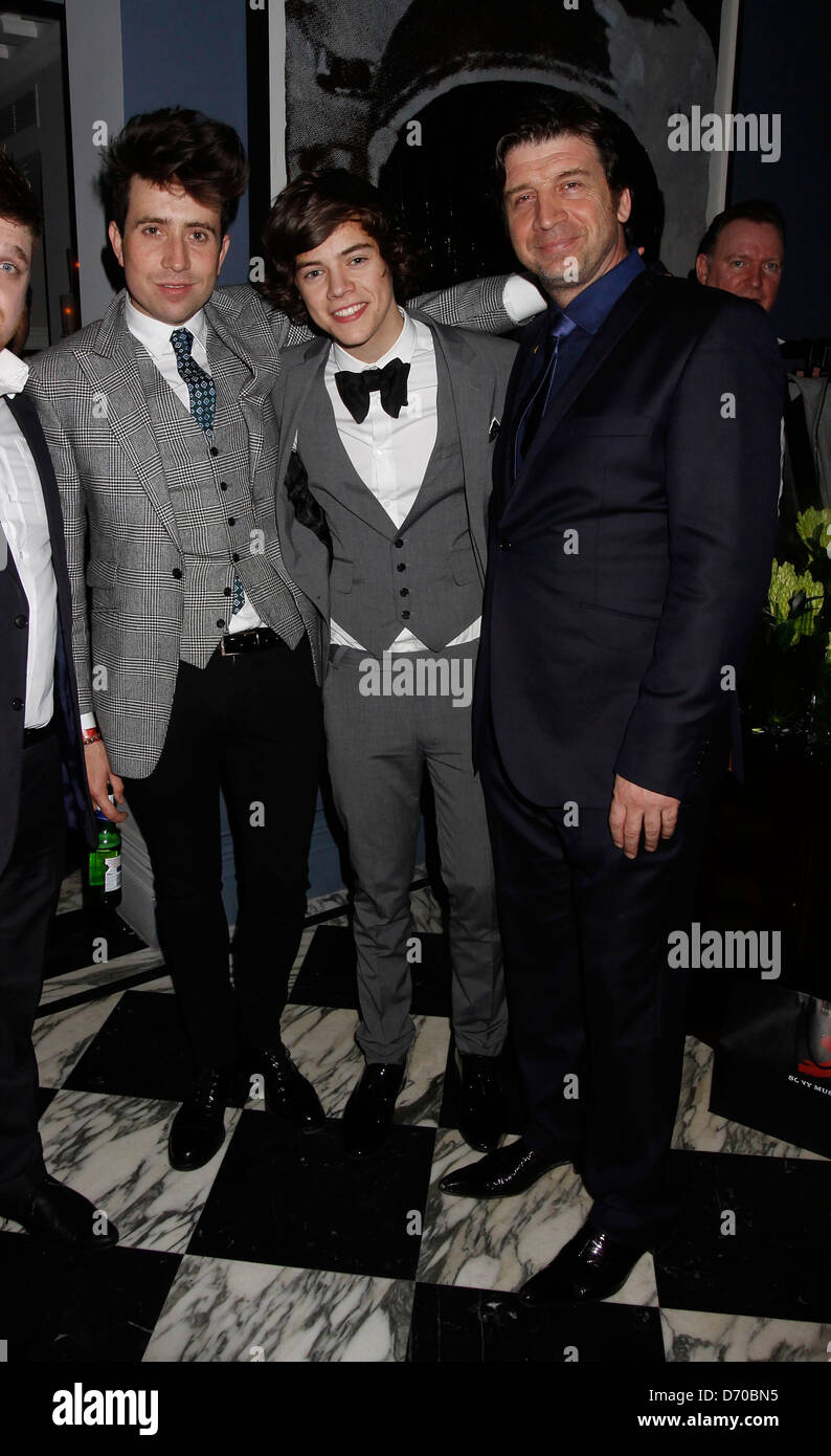 Nick Grimshaw, Harry Styles and Nick Knowles Brit Awards 2012 - Sony ...