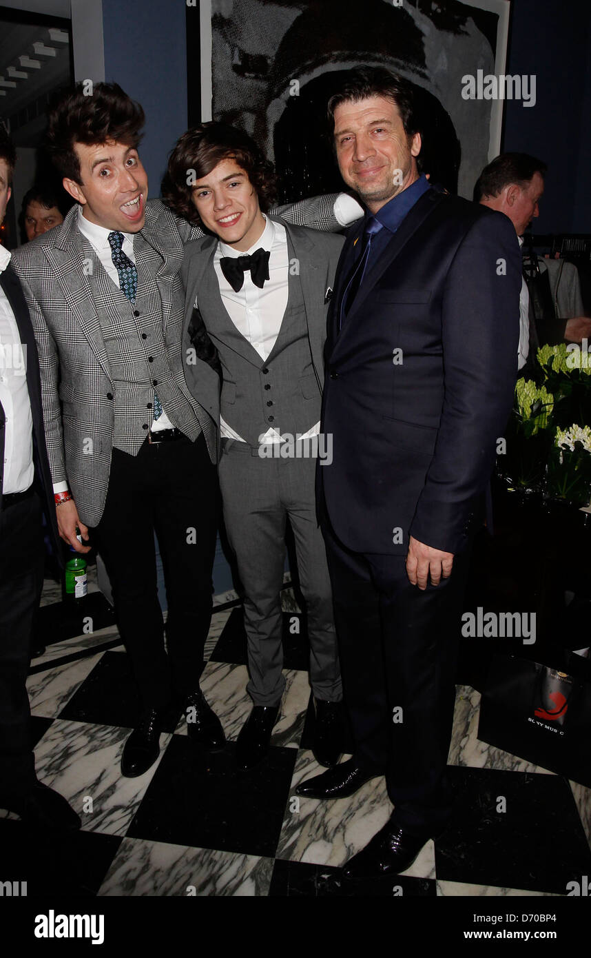 Nick Grimshaw, Harry Styles and Nick Knowles Brit Awards 2012 - Sony ...
