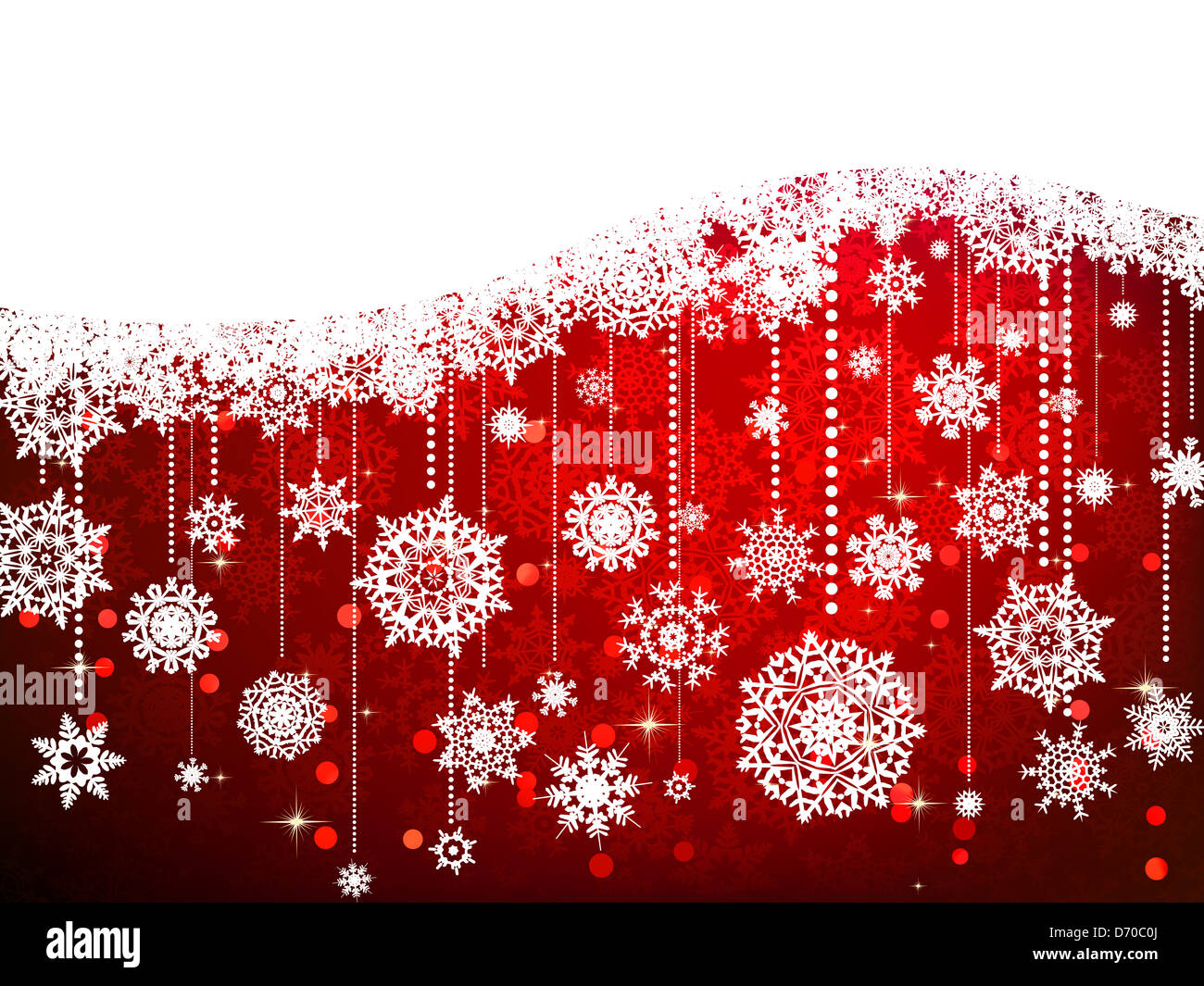 Christmas background with snowflakes Stock Photo - Alamy
