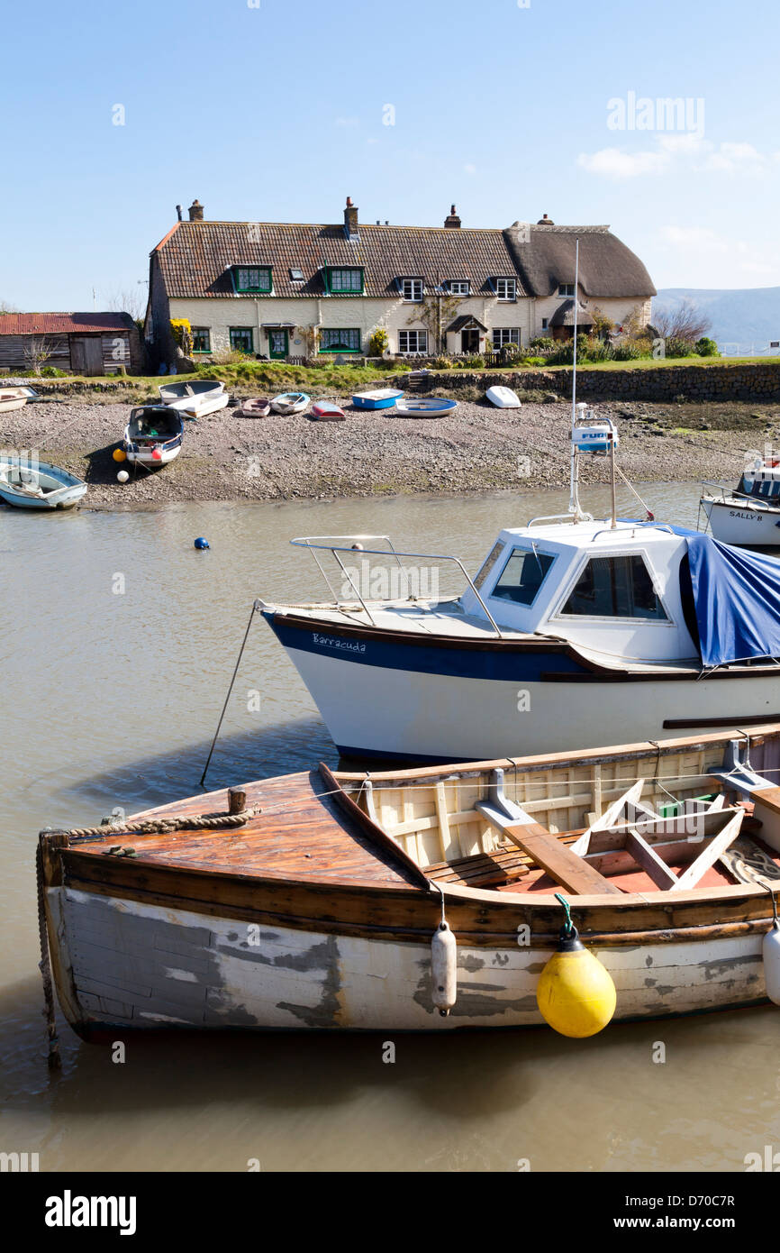 Porlock Weir a small harbour on the Exmoor coast of the Bristol