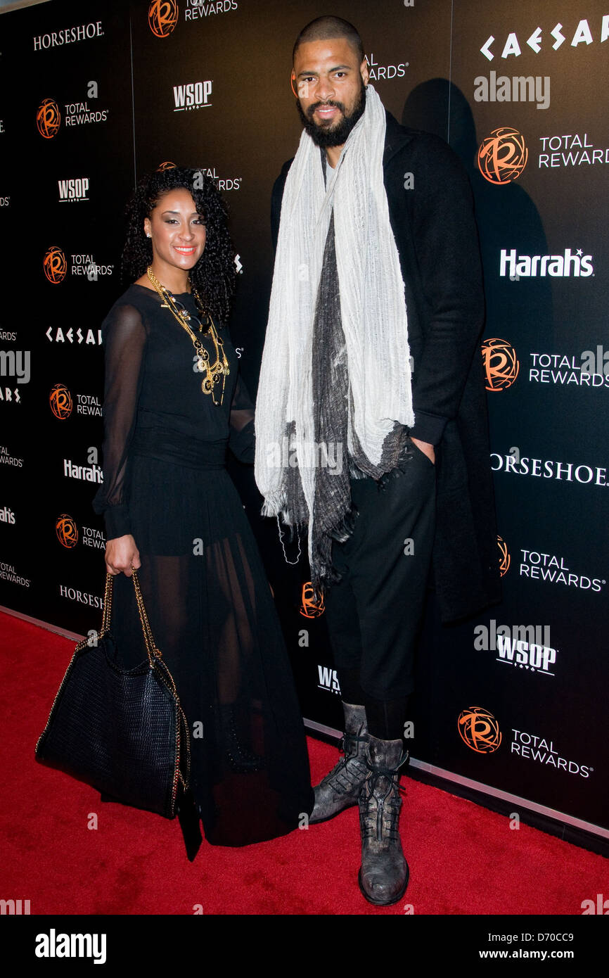 Tyson Chandler and Kimberly Chandler The Caesars Entertainment kicks-off  Escape to Total Rewards at Gotham Hall - Arrivals New Stock Photo - Alamy, image size:866x1390