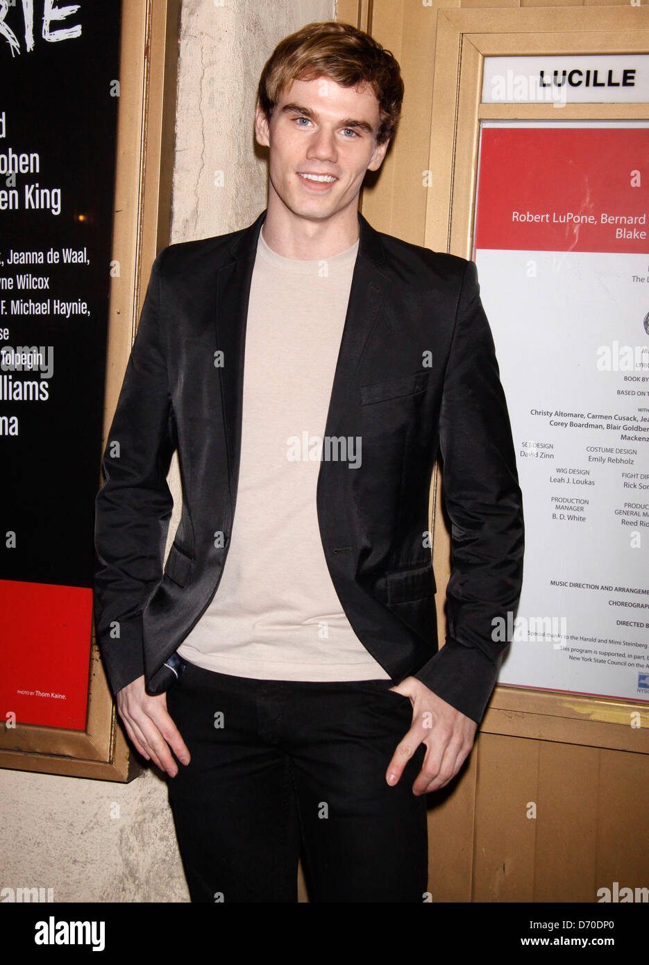 Jay Armstrong Johnson Opening night of the MCC production of the musical 'Carrie' at the Lucille