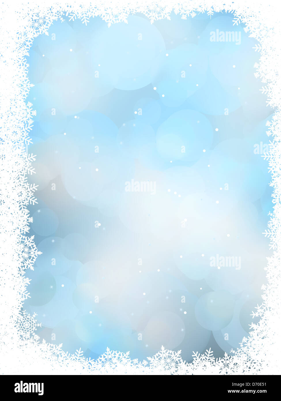 Blue christmas background with snowflakes Stock Photo - Alamy