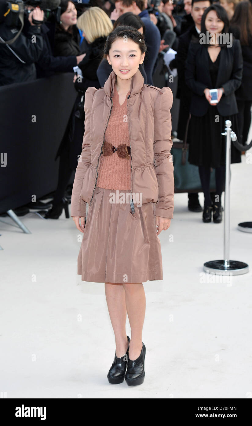 Dongyu Zhou London Fashion Week - Autumn/Winter 2012 - Burberry