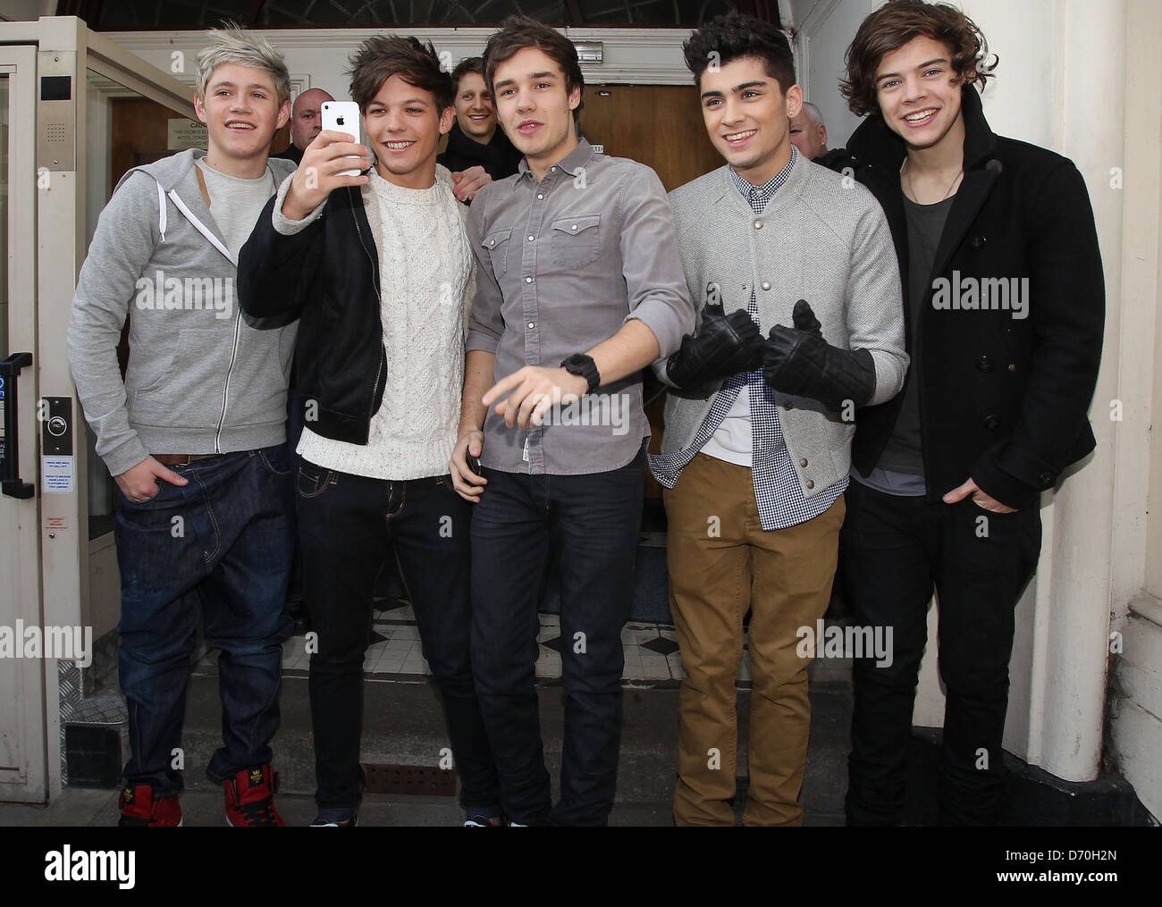 Niall Horan, Louis Tomlinson, Liam Payne, Zayn Malik and Harry Styles ...