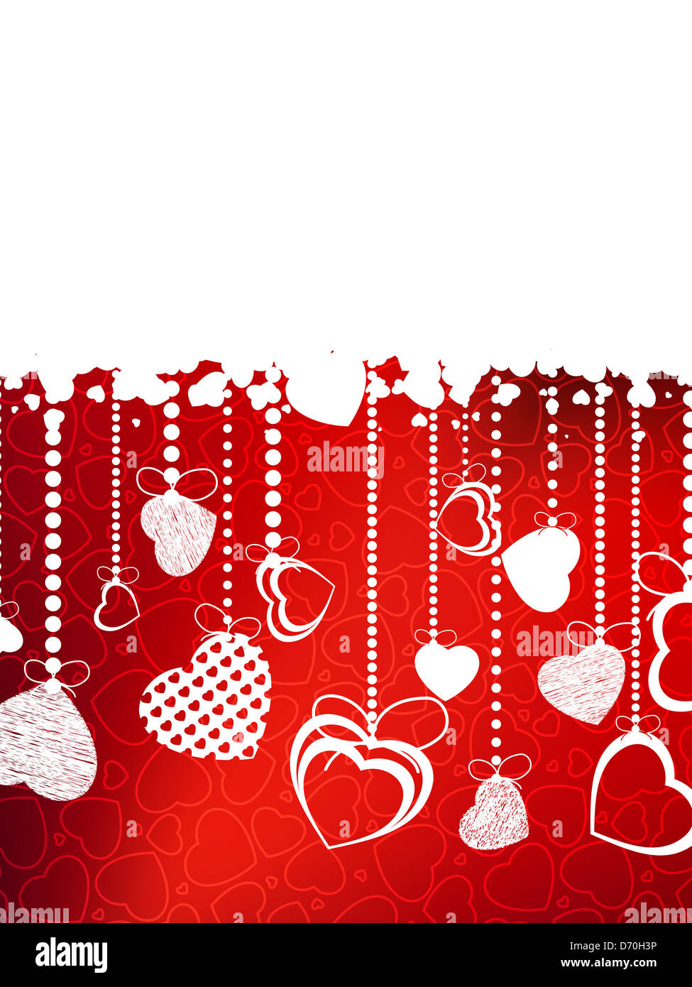 Valentin`s Day card with heart and copy space Stock Photo - Alamy