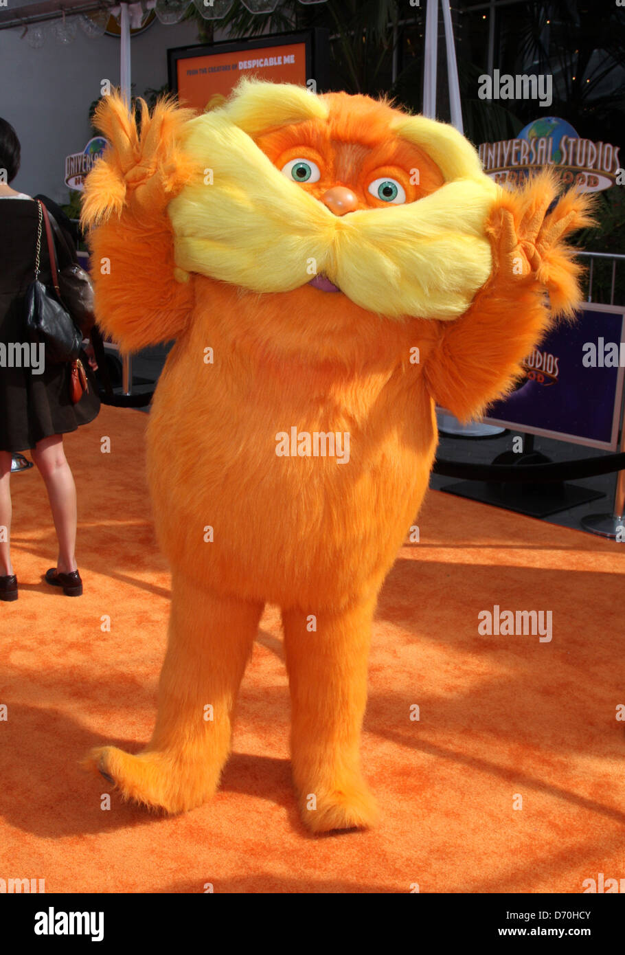 Lorax The premiere of 'The Lorax' held at the Universal Citywalk - Arrivals Los Angeles, California - 19.02.12 Stock Photo