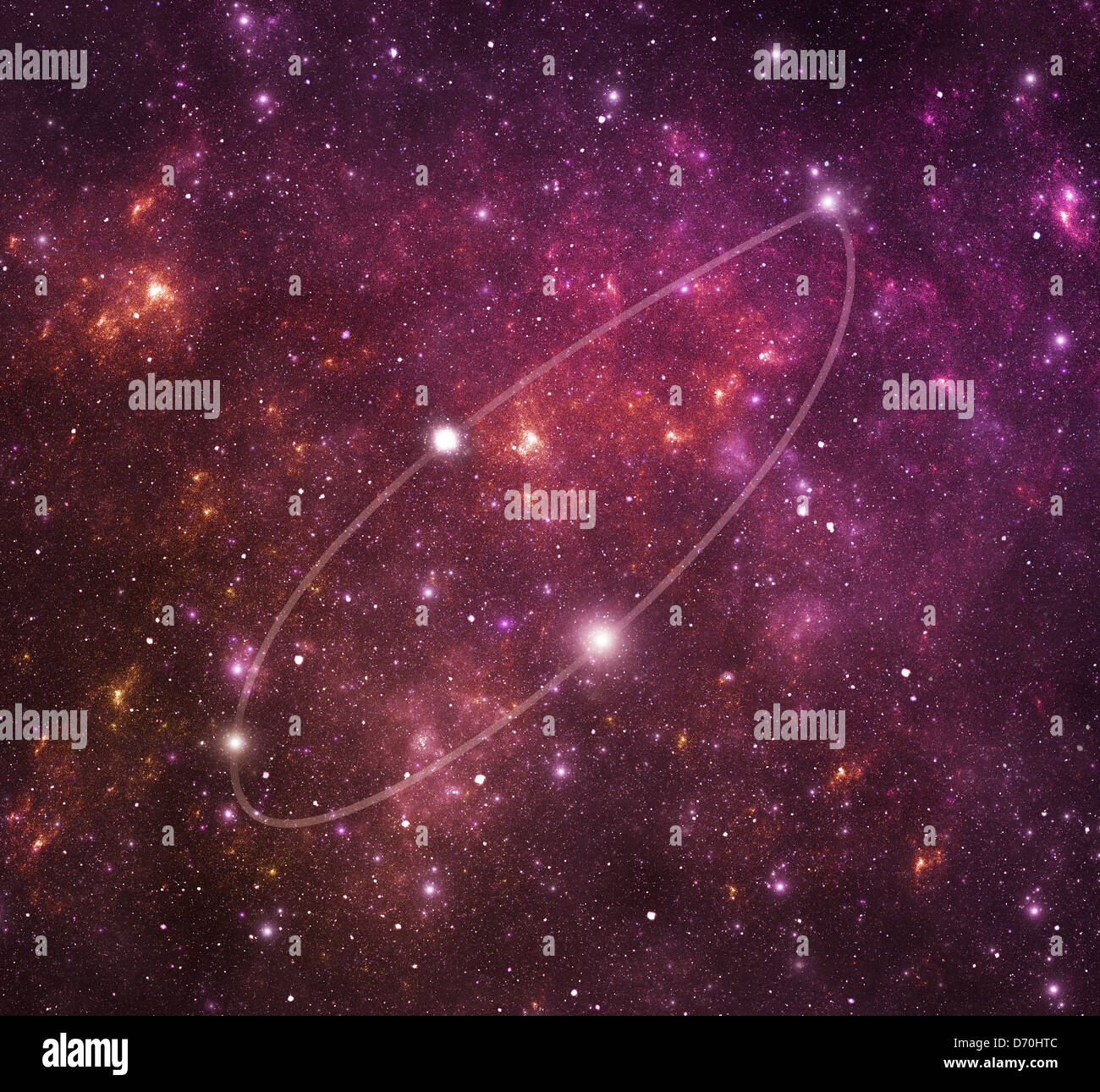 Representation of the constellation Reticulum (Ret), one of the modern ...