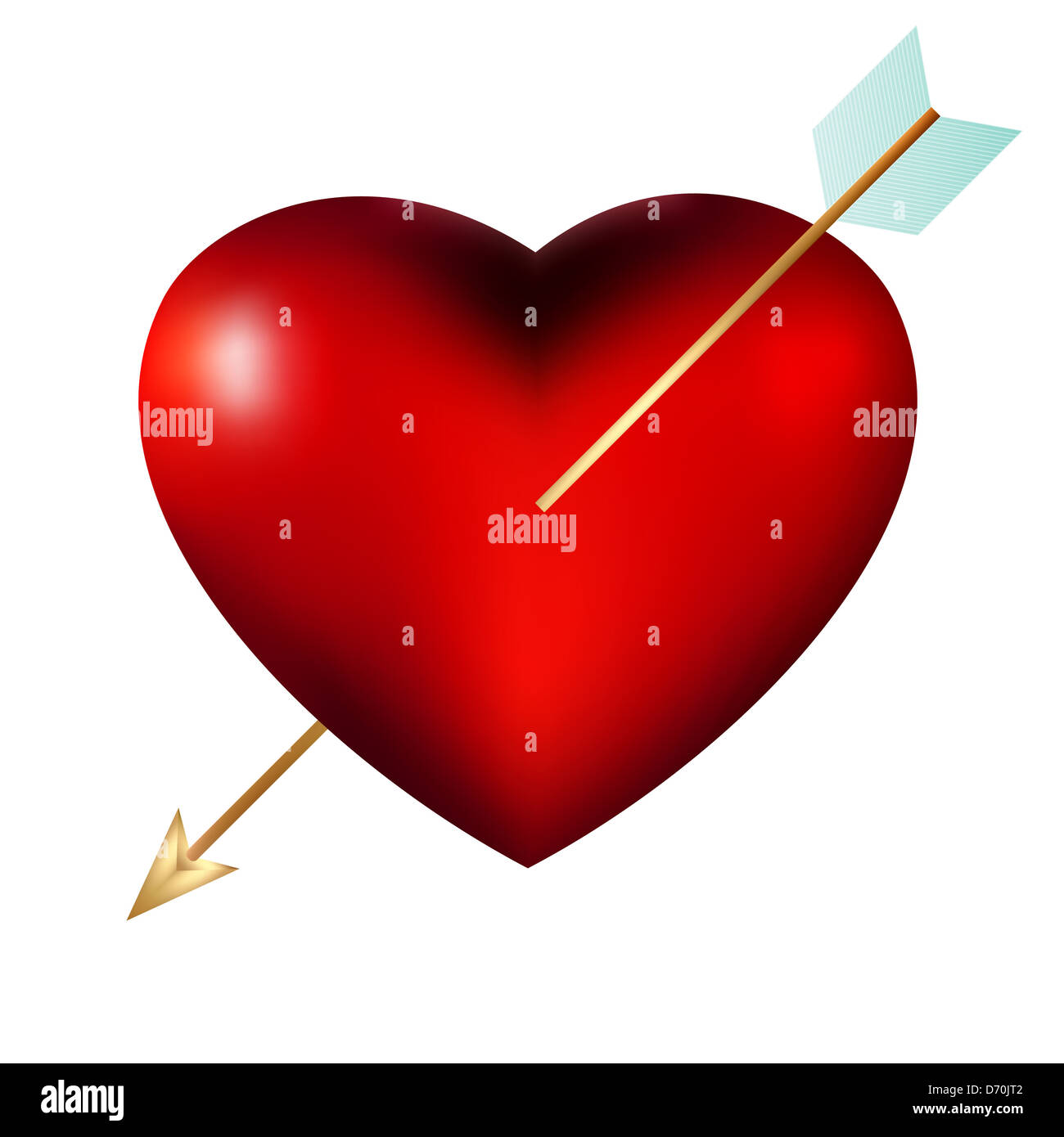 Hearts With Arrows Through Them Wallpaper