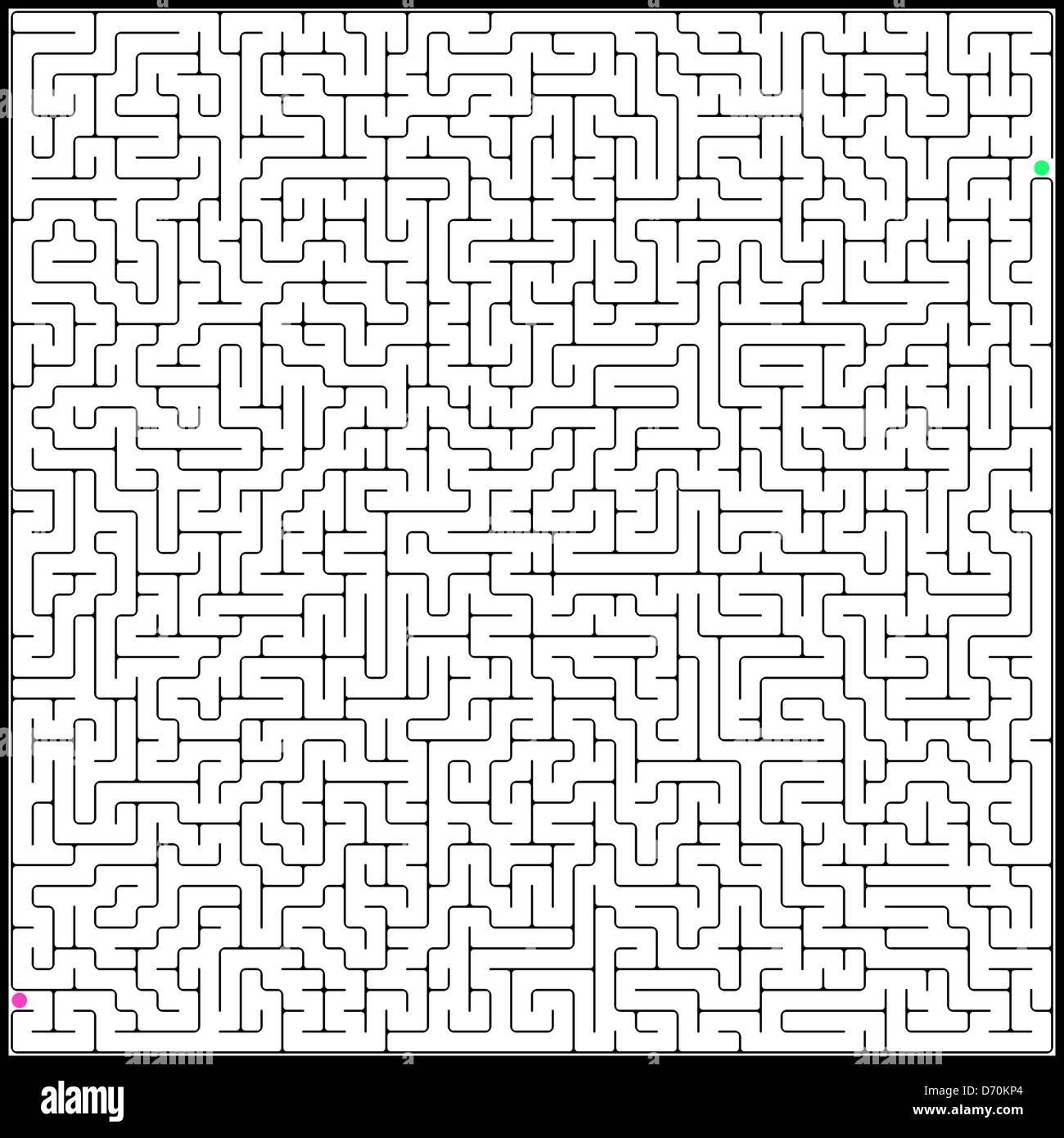 illustration of perfect maze Stock Photo - Alamy