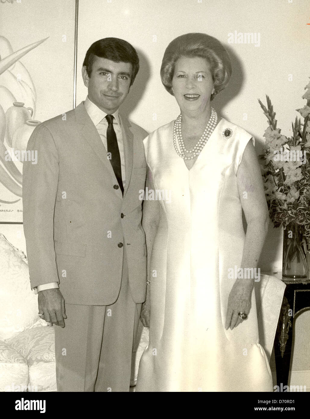Mrs. Reed Albee and son Edward Albee. Bert Morgan Photo. Stock Photo