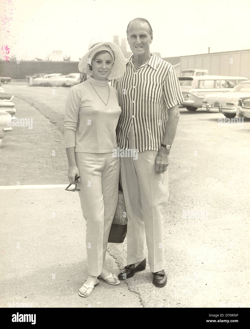 Jill St. John & Prince Serge Obolensky, Southampton, ca 1960 Stock Photo