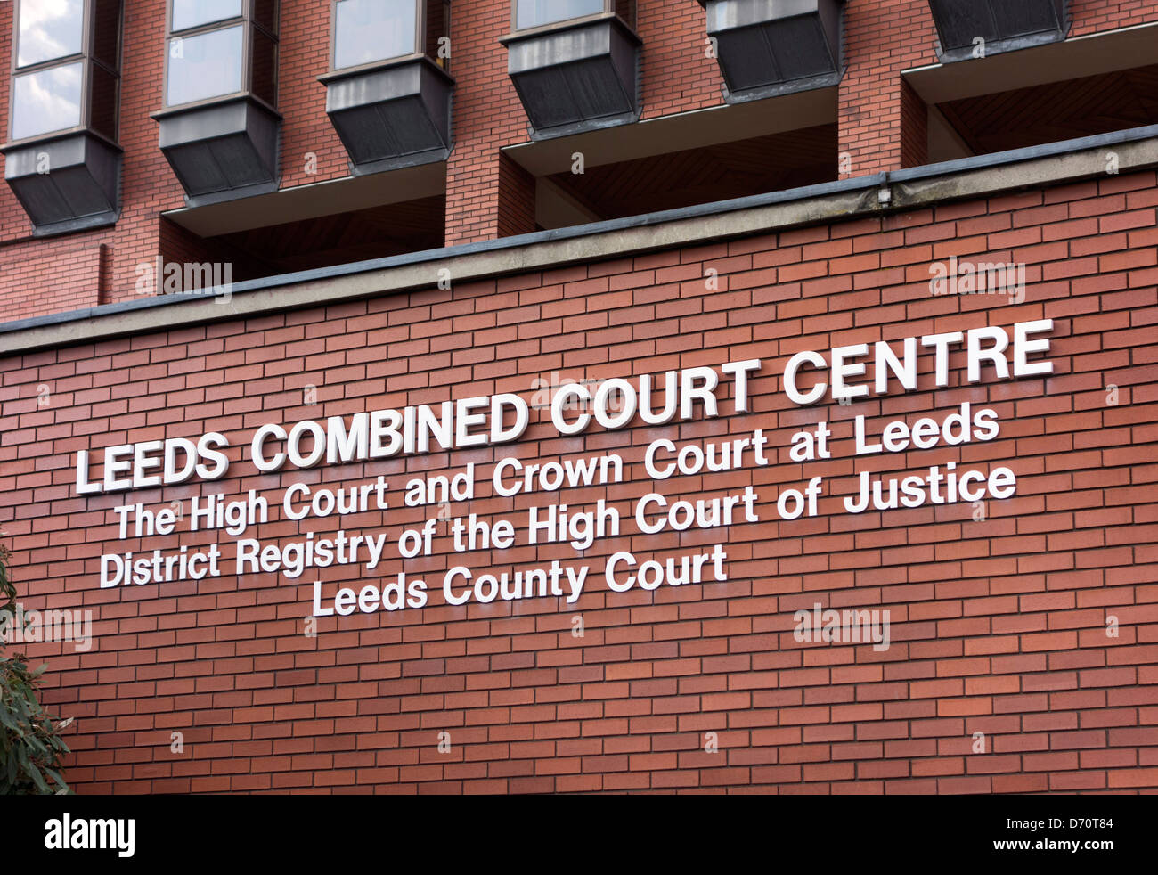 The Leeds Combined Court Centre (High Court, Crown Court, High Court of Justice, and County Court), Leeds, West Yorkshire, UK Stock Photo