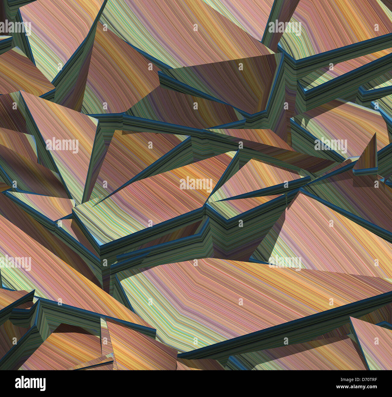 3d fragmented stripe pattern rainbow backdrop Stock Photo - Alamy