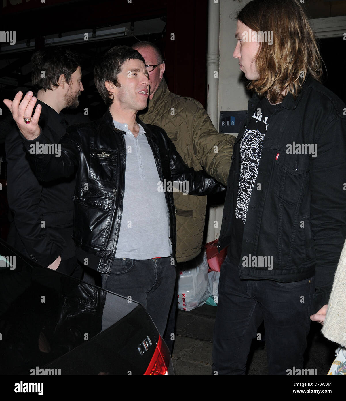 Noel Gallagher In High Spirits As He Departs Brit Awards 12 Sony Music Afterparty At The Arts Club Outside London Stock Photo Alamy